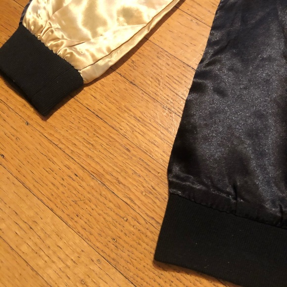 SATIN EMBROIDERED BOMBER JACKET NEW - Picture 6 of 7